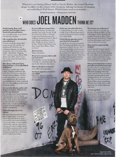 WAHEED'S CAPONE SCH-BH PHOTO SHOOT WITH JOEL MADDEN IN THE MAY 2007 EDITION OF THE BLENDER MAGAZINE